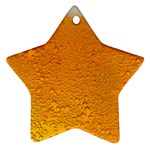 Beer Bubbles Pattern Ornament (Star) Front