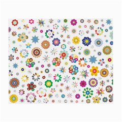 Flower Floral Pattern Small Glasses Cloth (2 Sides)