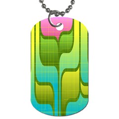 Background-color-texture-bright Dog Tag (two Sides)