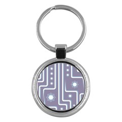 Pattern-non-seamless-background Key Chain (round)