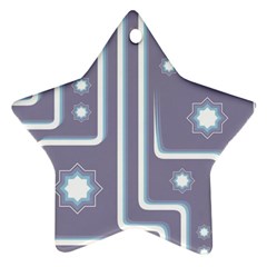 Pattern-non-seamless-background Star Ornament (two Sides)