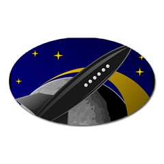 Science-fiction-sci-fi-sci-fi-logo Oval Magnet