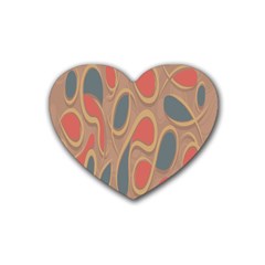 Background-abstract-non-seamless Rubber Coaster (heart) 