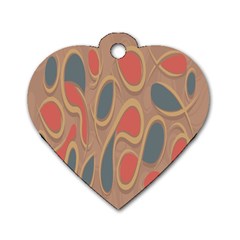 Background-abstract-non-seamless Dog Tag Heart (one Side)