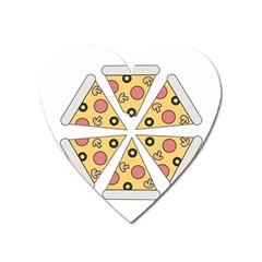 Pizza-slice-food-italian Heart Magnet