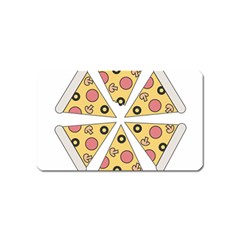 Pizza-slice-food-italian Magnet (name Card)