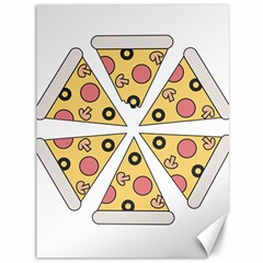 Pizza-slice-food-italian Canvas 36  X 48  by Sudhe