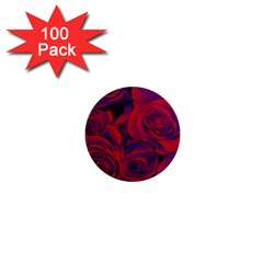 Roses-red-purple-flowers-pretty 1  Mini Magnets (100 Pack) 