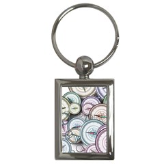 Compass-direction-north-south-east Key Chain (rectangle)