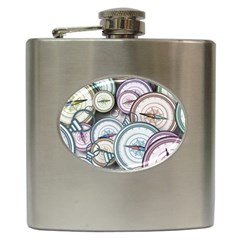 Compass-direction-north-south-east Hip Flask (6 Oz)