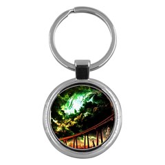 Science-fiction-forward-futuristic Key Chain (round)