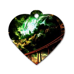 Science-fiction-forward-futuristic Dog Tag Heart (two Sides)
