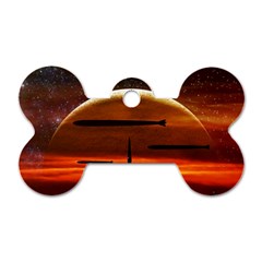 Science-fiction-digital-illustration Dog Tag Bone (two Sides)