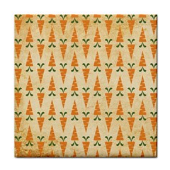 Pattern-carrot-pattern-carrot-print Face Towel by Sudhe