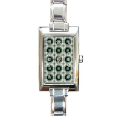 Pattern-design-texture-fashion Rectangle Italian Charm Watch