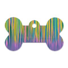 Background-colorful-texture-bright Dog Tag Bone (one Side)