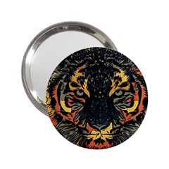 Tiger-predator-abstract-feline 2 25  Handbag Mirrors