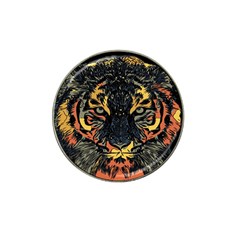 Tiger-predator-abstract-feline Hat Clip Ball Marker (4 Pack)