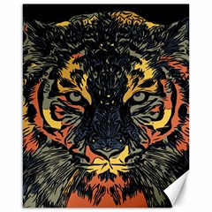 Tiger-predator-abstract-feline Canvas 16  X 20 