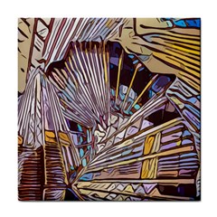 Abstract-drawing-design-modern Tile Coaster