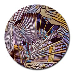 Abstract-drawing-design-modern Round Mousepads