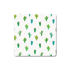 Funny Cacti With Muzzles Square Magnet by SychEva