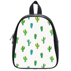 Funny Cacti With Muzzles School Bag (small) by SychEva