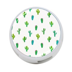 Funny Cacti With Muzzles 4-port Usb Hub (one Side) by SychEva
