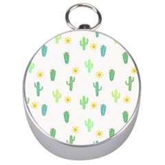 Green Cacti With Sun Silver Compasses by SychEva