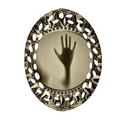Mirror-mirror-of-souls-magic-mirror Oval Filigree Ornament (two Sides) by Sudhe
