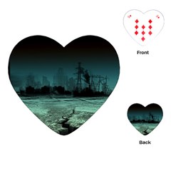 Industry-setting-world-urban Playing Cards Single Design (heart) by Sudhe