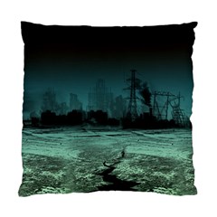 Industry-setting-world-urban Standard Cushion Case (one Side) by Sudhe