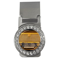 Radio-old-tube-radio-nostalgia Money Clips (cz)  by Sudhe