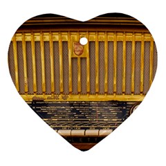 Radio-old-tube-radio-nostalgia Heart Ornament (two Sides)