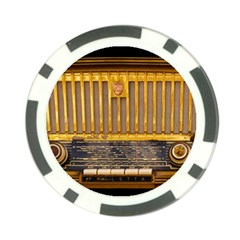 Radio-old-tube-radio-nostalgia Poker Chip Card Guard