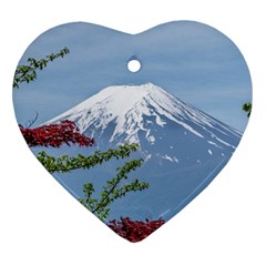 Mountain-mount-landscape-japanese Ornament (heart)