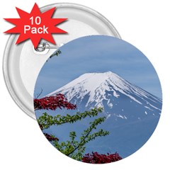 Mountain-mount-landscape-japanese 3  Buttons (10 Pack) 