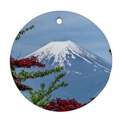 Mountain-mount-landscape-japanese Round Ornament (two Sides)