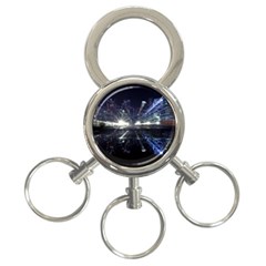 Cityscape-light-zoom-city-urban 3-ring Key Chain