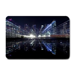 Cityscape-light-zoom-city-urban Small Doormat 