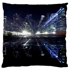 Cityscape-light-zoom-city-urban Large Cushion Case (one Side)