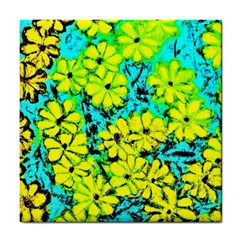 Chrysanthemums Tile Coaster