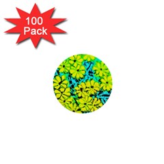 Chrysanthemums 1  Mini Buttons (100 pack) 