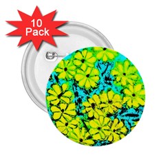 Chrysanthemums 2.25  Buttons (10 pack) 