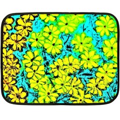 Chrysanthemums Double Sided Fleece Blanket (mini)  by Hostory