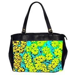 Chrysanthemums Oversize Office Handbag (2 Sides)
