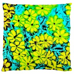 Chrysanthemums Large Cushion Case (One Side)