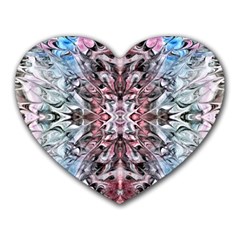 Abstract Waves  Heart Mousepads