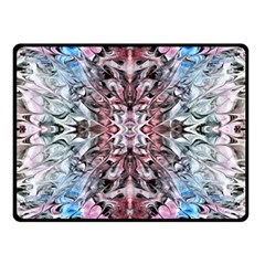 Abstract Waves  Double Sided Fleece Blanket (small) 