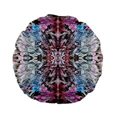 Abstract Waves  Standard 15  Premium Flano Round Cushions